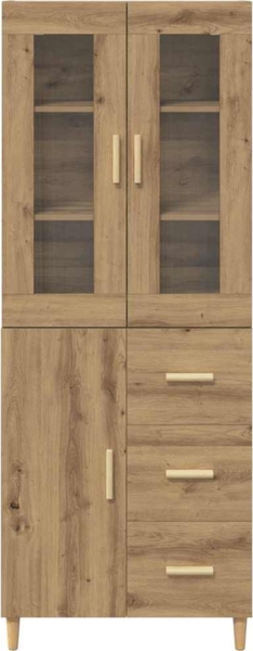 vidaXL Highboard Artisan-Eiche 69,5 x 34 x 180 cm Holzwerkstoff 3415998 Bild 7