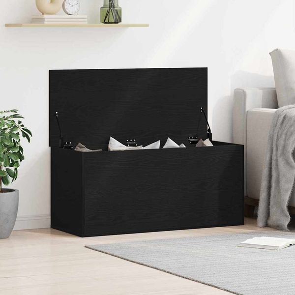 vidaXL Aufbewahrungsbox Schwarz Eichen-Optik 100 x 42 x 46 cm 862293