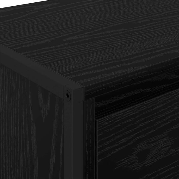 vidaXL Sideboard Schwarz Eichen-Optik 43 x 36 x 75,5 cm Holzwerkstoff 886588 Bild 9