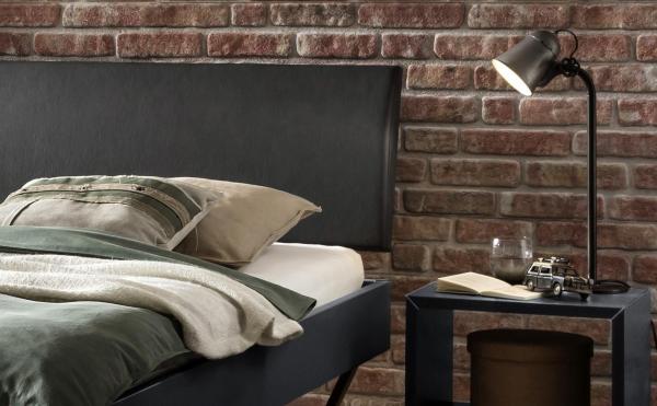 Clyo Bettgestell schwarz Holzwerkstoff 200cm x 180cm x 25cm Bild 3