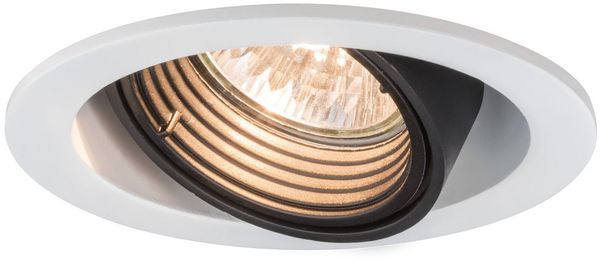 Paulmann Premium Einbauleuchten Daz rund schwenkbar 1x5W LED 230V GU10 Weiß m./Schw. 926.81.1. LED4000K16402