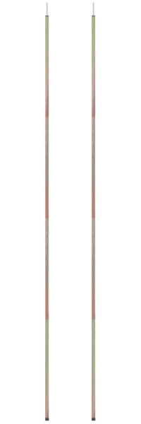 vidaXL Sonnensegel Stangen 2 Stk. 200 cm Verzinkter Stahl 315221