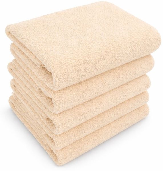 MatratzenL.A.B® Handtuch Set Gomez 500 g/m² Blauer Schwan®, 100% Baumwolle (1er oder 5er Set)