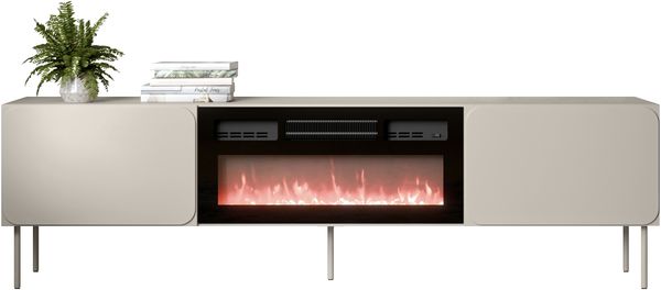 TV-Lowboard Rafael 200 EF mit Kamin (Farbe: Cashmere)