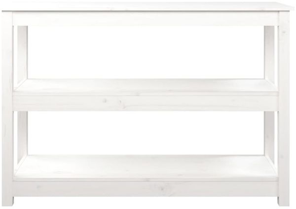 Konsolentisch, Beistelltisch, Konsole Weiß 110x40x74 cm Massivholz Kiefer Bild 5