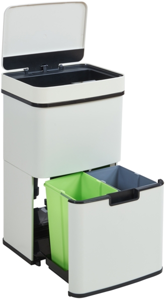 Sensor Mülleimer Venna Edelstahl Beige 62L [en. casa] Bild 3