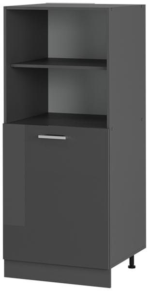 Herdumbauschrank R-Line Anthrazit Hochglanz 60 cm Vicco