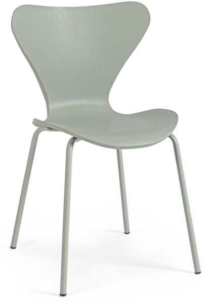 Stuhl Tessa 4er-Set, Kunststoff und Metall, modern, grün, pflegeleicht für Dein Zuhause