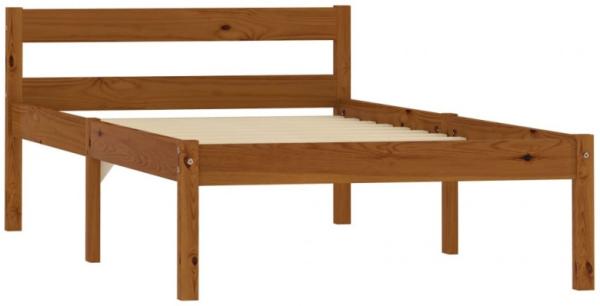 vidaXL Bettgestell Honigbraun Massivholz Kiefer 100×200 cm [283209] Bild 2