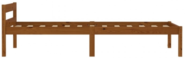 vidaXL Bettgestell Honigbraun Massivholz Kiefer 100×200 cm [283209] Bild 4