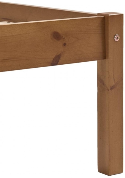 vidaXL Bettgestell Honigbraun Massivholz Kiefer 100×200 cm [283209] Bild 6