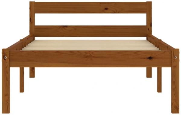 vidaXL Bettgestell Honigbraun Massivholz Kiefer 100×200 cm [283209] Bild 3