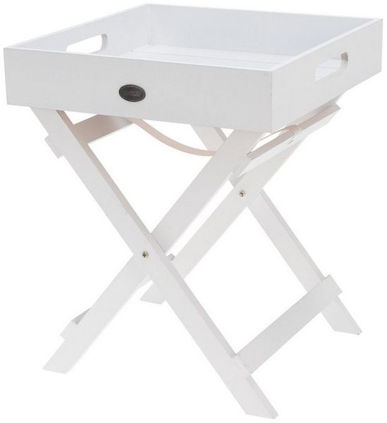 Neuetischkultur Beistelltisch Holztisch mit abnehmbarem Tablett Mini (Stück, 1-St, 1 Beistelltisch), Tabletttisch zusammenklappbar