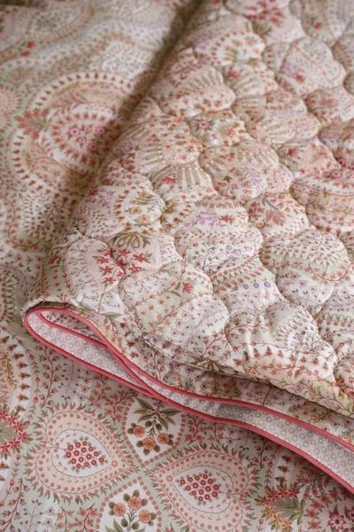 PiP Studio Tagesdecke Moon Flower Decke hellrosa 220x260cm (1 Stück)