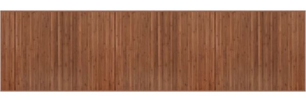 vidaXL Teppich Rechteckig Braun 80x300 cm Bambus 376914 Bild 2