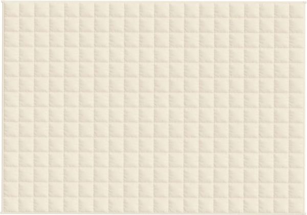 vidaXL Gewichtsdecke Hellcreme 138x200 cm 6 kg Stoff 350808 Bild 3