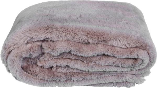 Webpelzdecke Felldecke Kuscheldecke Plaid 140x190 Donna taupe braun 40129