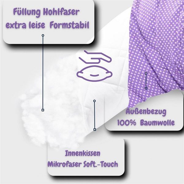SEI Design Stillkissen Seitenschläferkissen Babynestchen Kuschelnest XXL, Seitenschläferkisssen, Lagerungskissen, 1-tlg, Bezug 100% Baumwolle