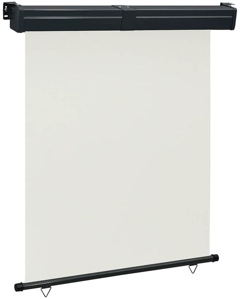 vidaXL Balkon-Seitenmarkise 145x250 cm Creme 48425