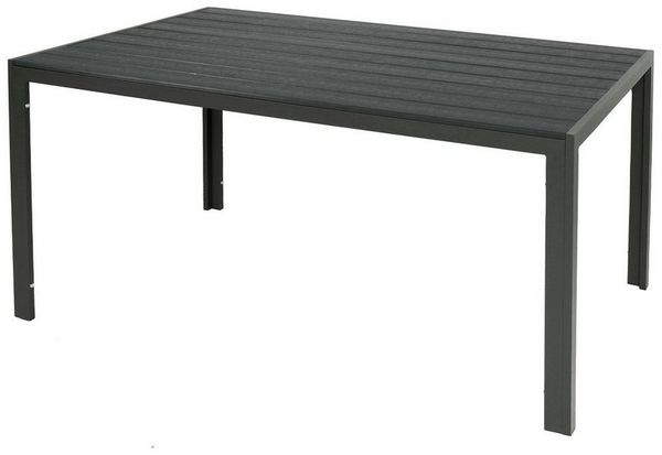 INDA-Exclusiv Küchentisch Alu Non-Wood Gartentisch Tisch Esstisch Gartenmöbel L150/160/180cm
