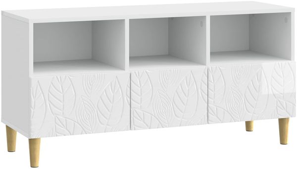 vidaXL TV-Schränk 102 x 34,5 x 50 cm Hochglanz Weiß Holzwerkstoff 895139