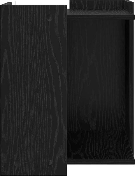 vidaXL Katzenstreu Box Umzäunung Schwarz Eichen-Optik 42 x 42 x 51 cm 886271 Bild 6