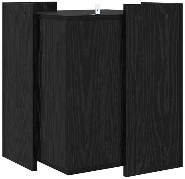 vidaXL Katzenstreu Box Umzäunung Schwarz Eichen-Optik 42 x 42 x 51 cm 886271 Bild 7
