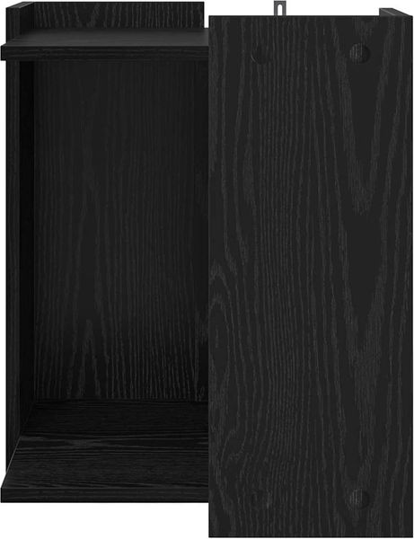 vidaXL Katzenstreu Box Umzäunung Schwarz Eichen-Optik 42 x 42 x 51 cm 886271 Bild 5