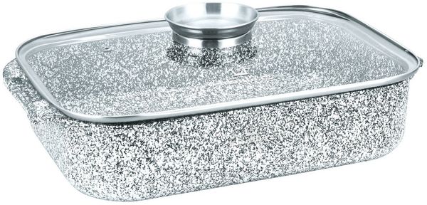 KlönBerg Bräter Bräter ideal zum Braten von Enten und Gänsen, Steinbeschichtung, Aluminiumguss, Aluminium, Keramik, Edelstahl (Multifunktional, geeignet zum Kochen, Braten und Backen!, 2-tlg, Es ist eine perfekte Geschenkidee für jeden Anlass), Innovat...