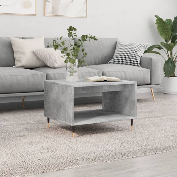 vidaXL Couchtisch Betongrau 60x50x40 cm Holzwerkstoff 829248