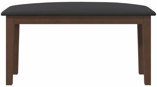 vidaXL Bank 90 cm Braun Massivholz Gummibaum 4102593 Bild 3