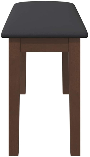 vidaXL Bank 90 cm Braun Massivholz Gummibaum 4102593 Bild 4