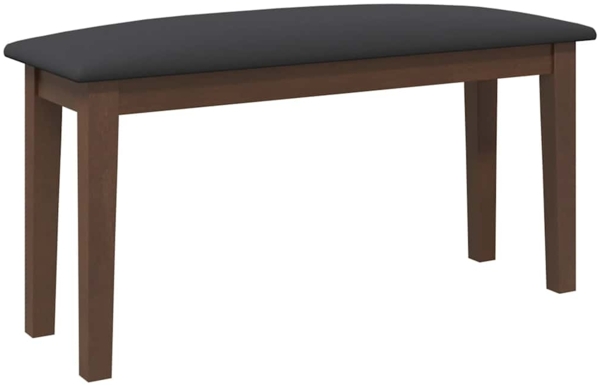 vidaXL Bank 90 cm Braun Massivholz Gummibaum 4102593 Bild 5