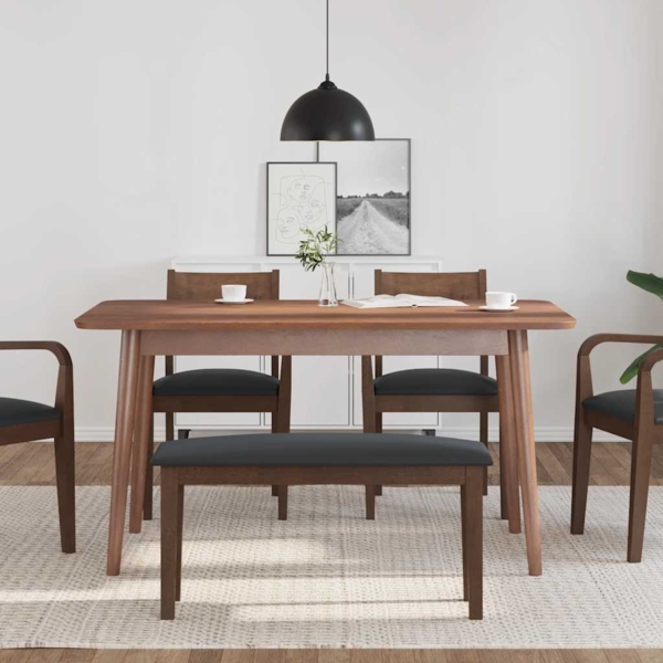 vidaXL Bank 90 cm Braun Massivholz Gummibaum 4102593 Bild 2