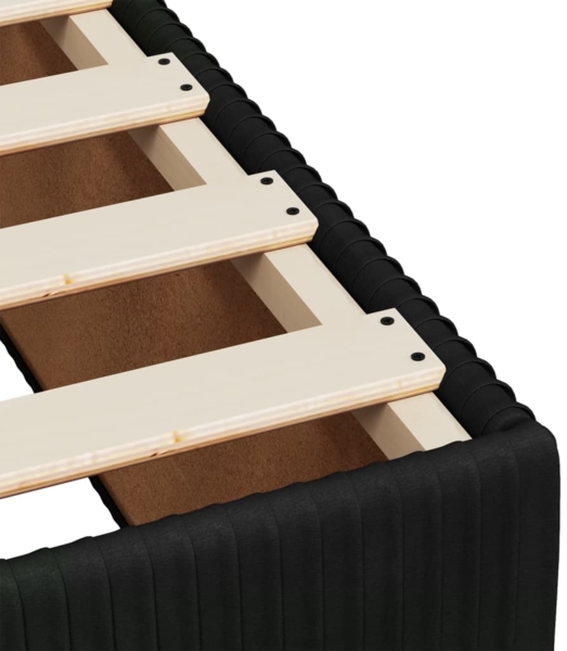 vidaXL Boxspringbett mit Matratze Schwarz 90x200 cm Samt 3292252 Bild 10