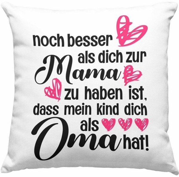 Trendation Dekokissen Trendation - Muttertag Kissen Geschenk für Mama und Oma Dekokissen mit Bild 4