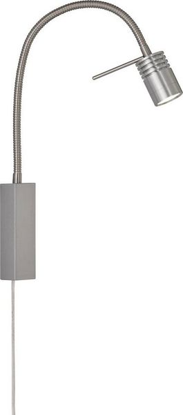 Fischer & Honsel 30408 LED Bettleuchte River Nickel matt geriffelt 2700K