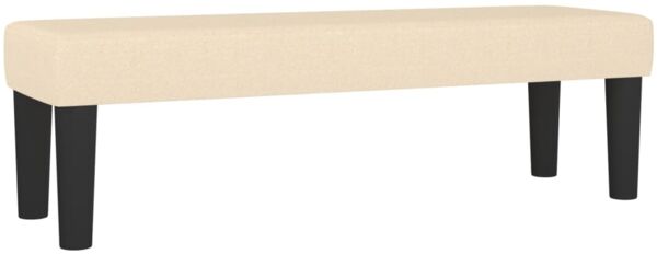 vidaXL Boxspringbett mit Matratze Creme 140x200 cm Stoff, Härtegrad: H2 [3136922] Bild 7