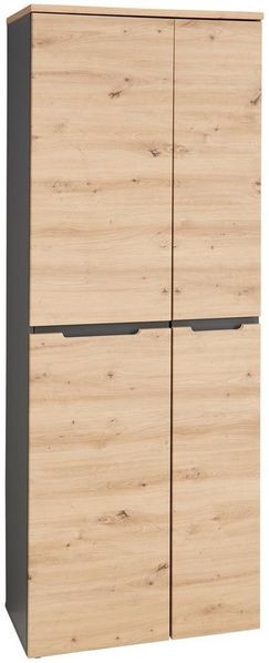 Komplettbüro MEMPHIS IV 8-teilig Front Artisan Eiche Korpus Graphit Bild 3
