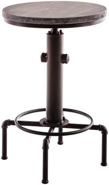Stehtisch THEA rund - 39x39x79cm, Holz, Bronze | Hoher Tisch Bartisch Bistrotisch hoch