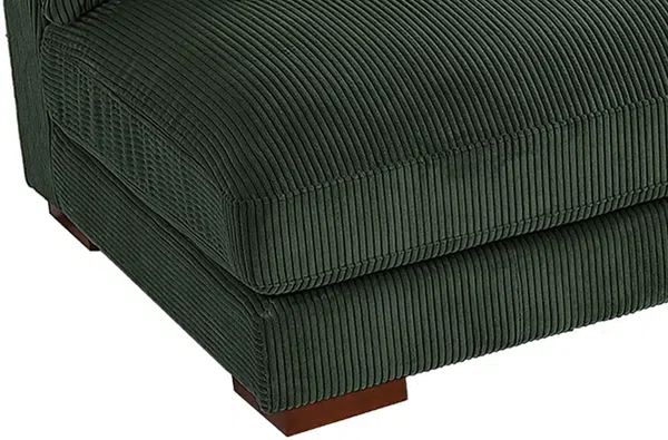 Vente-unique - SPERONE Sofa SamtStoff Grün - B 275 cm x H 85 cm x L 275 cm Bild 5
