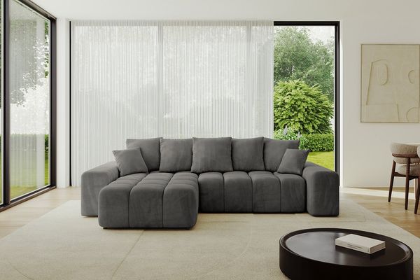 ALTDECOR Ecksofa ENIL-L, Couch mit Schlaffunktion, Wohnzimmer - Wohnlandschaft, Corner Sofa Bett Eckcouch Couch L-Form Schlafcouch Ausziehbar