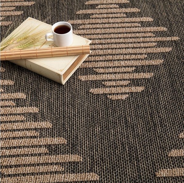 TT Home Teppich Diele, Esszimmer, Flur, Küche, Schlafzimmer, Wohnzimmer, Außenbereich, Rechteckig, Höhe: 11 mm, In-& Outdoor Teppich Wohnzimmer Wetterfest Balkon Boho Geo Motiv 3D Fr