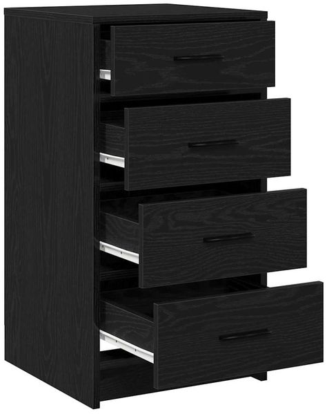 vidaXL Sideboard Schwarz Eichen-Optik 40 x 41 x 75 cm Holzwerkstoff 865056 Bild 5