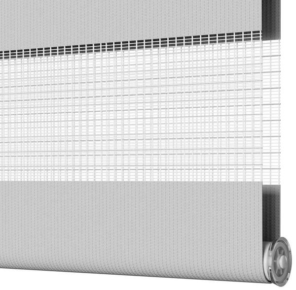 vidaXL Doppelrollo Hellgrau 165x150 cm Stoffbreite 160,9 cm Polyester 4014456 Bild 12