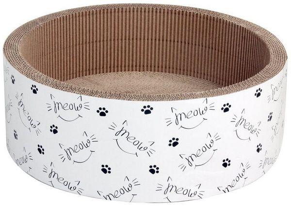 Dehner Tierbett Katzen-Kratzpappe Circle, m. Katzenminze, Ø 43 cm