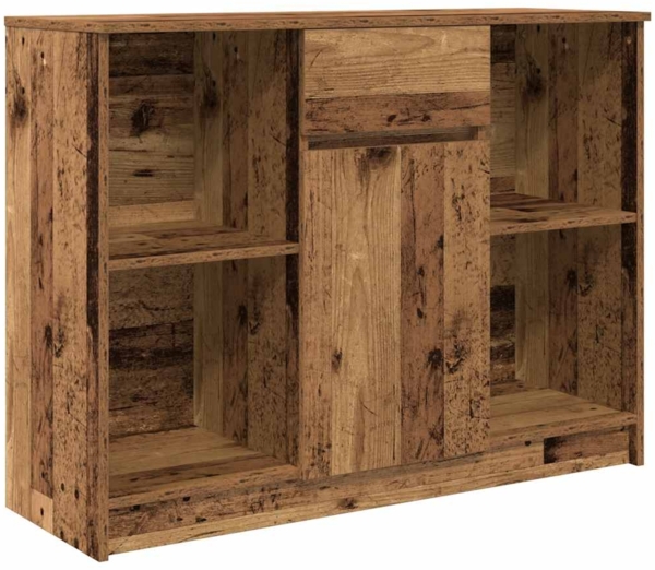 vidaXL Sideboard mit Schublade Altholz-Optik 101x35x76cm Holzwerkstoff 861569