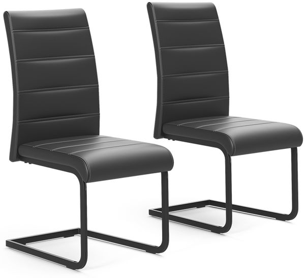 Freischwinger Salvo Schwarz/Schwarz 2er Set Vicco