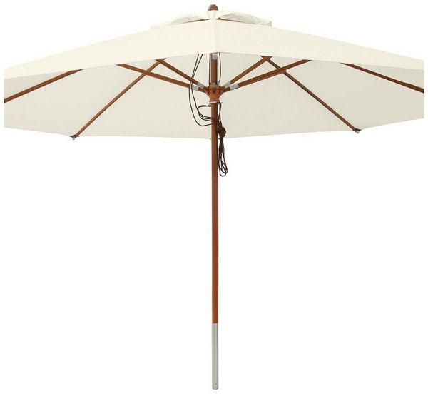 anndora-sonnenschirm Sonnenschirm 4m rund Gartenschirm Marktschirm, wasserabweisende Oberflächen