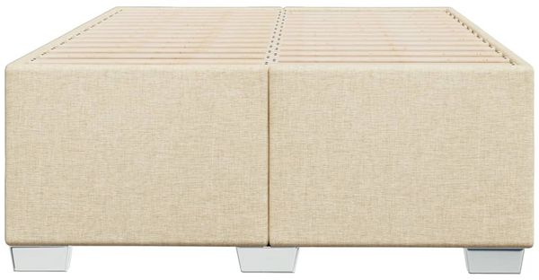 vidaXL Bettgestell ohne Matratze Creme 120x200 cm Stoff 3284469 Bild 4